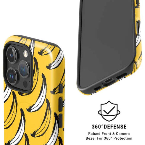 Bouffants and Broken Hearts Bananas iPhone 16 Pro Magsafe Impact Case